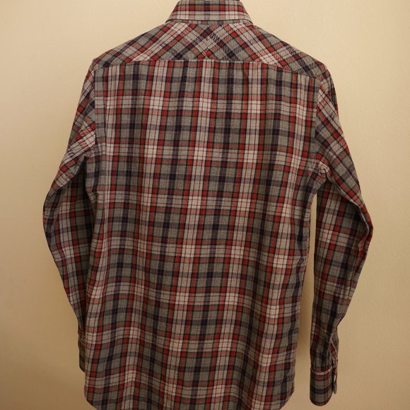 Billy Reid Long Sleeve Button Down Plaid Shirt - Picture 2 of 6